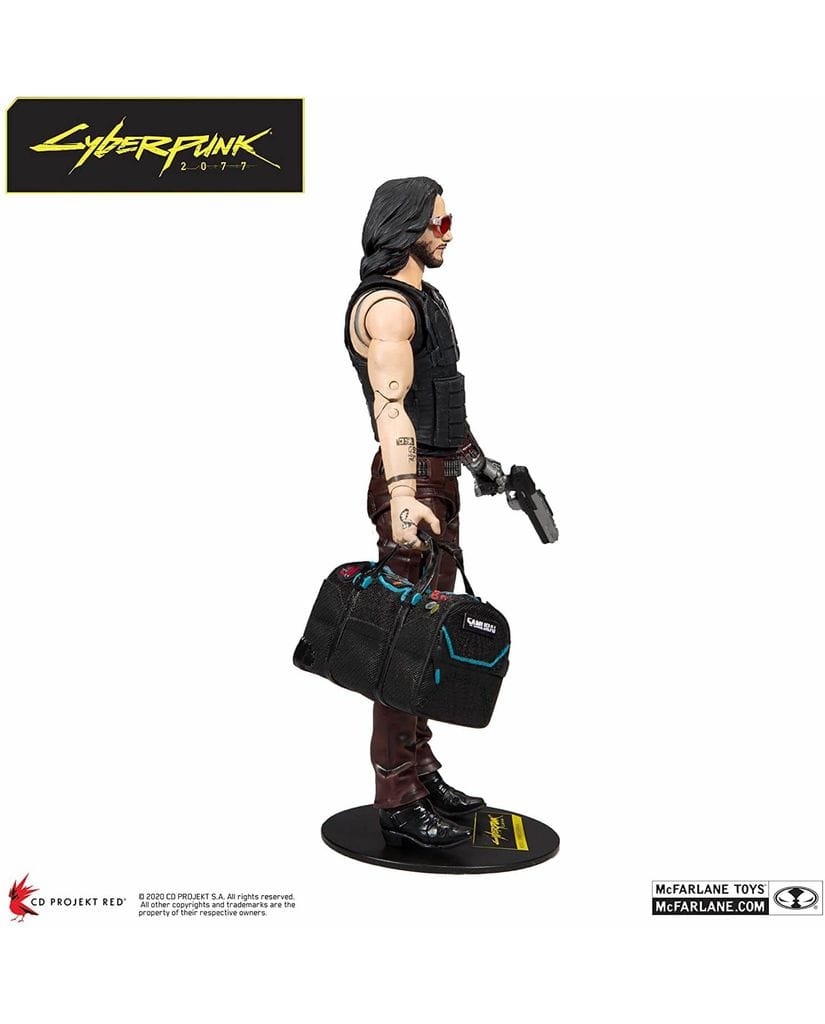 Фигурка Cyberpunk 2077 – Johnny Silverhand with Duffle Bag (18 см) McFarlane Toys