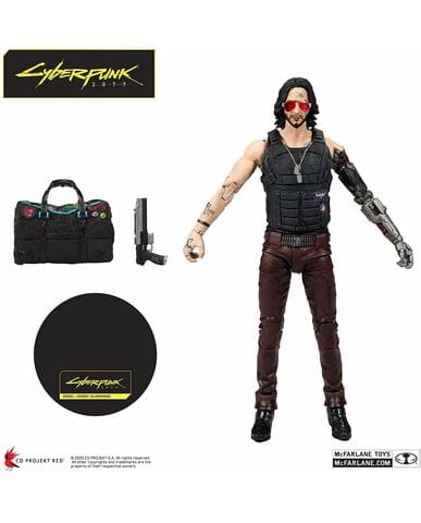 Фигурка Cyberpunk 2077 – Johnny Silverhand with Duffle Bag (18 см) McFarlane Toys
