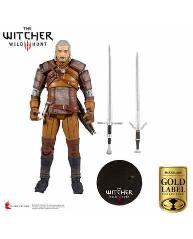 Фигурка The Witcher 3: Wild Hunt – Geralt of Rivia Gold Label (18 см) McFarlane Toys [Exclusive]