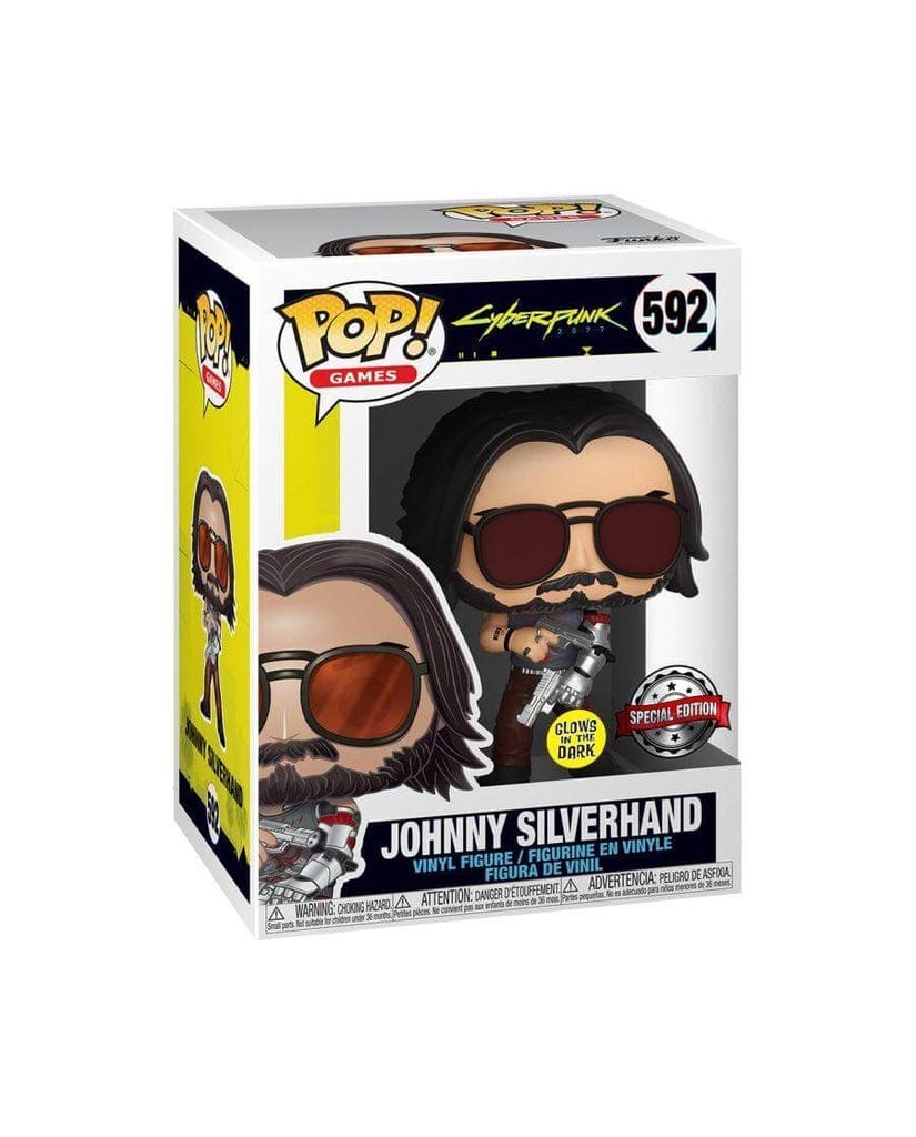 Фигурка Cyberpunk 2077 – Johnny Silverhand with Guns Glow (Funko POP!) [Exclusive]